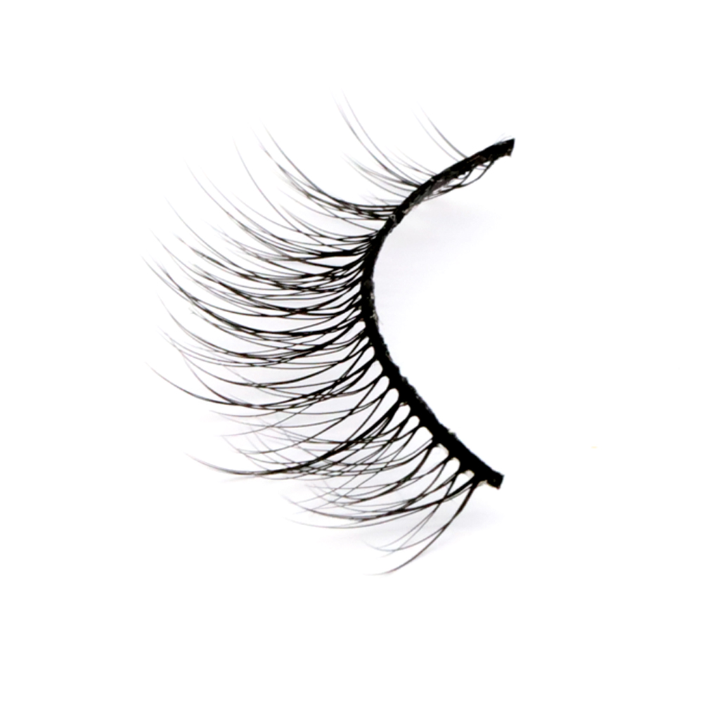 2020 Eyelash Manufacturer Wholesale Price Silk 3D Strip Lashes with Private Box in the UK YY97